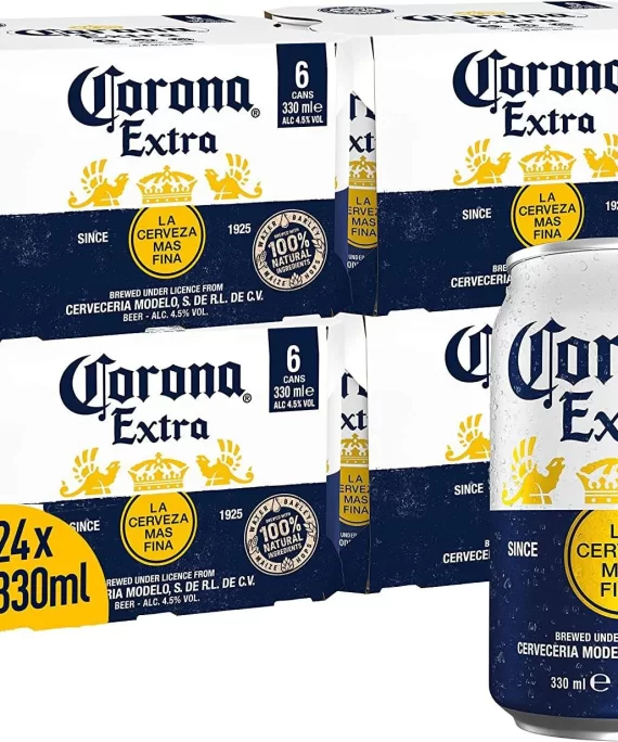 CORONA EXTRA PREMIUM LAGER BEER CAN 4.5% ABV , 24 X 330ML