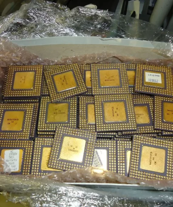 CPU CERAMIC PROCESSOR SCRAP (486 & 386 CPU SCRAP)